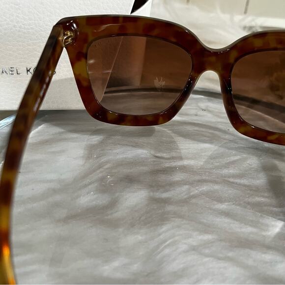 NEW Michael Kors Polynesia MK2013 Vintage Tortoise Shell Brown Square Sunglasses - Picture 13 of 14